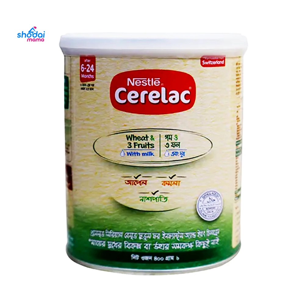 Nestle Cerelac Wheat & 3 Fruits with Milk (6-24m) - (16X25gm) 400gm